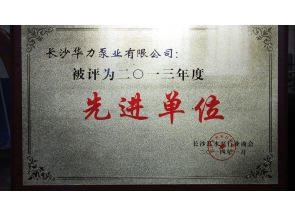 上海2013年先进单位荣誉证书