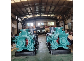 湖南这是两台D280-65*2泵带底带防爆电机的水泵已装配完成，今天发往郴州煤矿，感谢老客户的支持